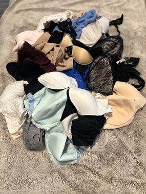 30 Bra Lot Various Sizes Bands: 30-48 Cups: B-J Additional Sizes: M-XXXL